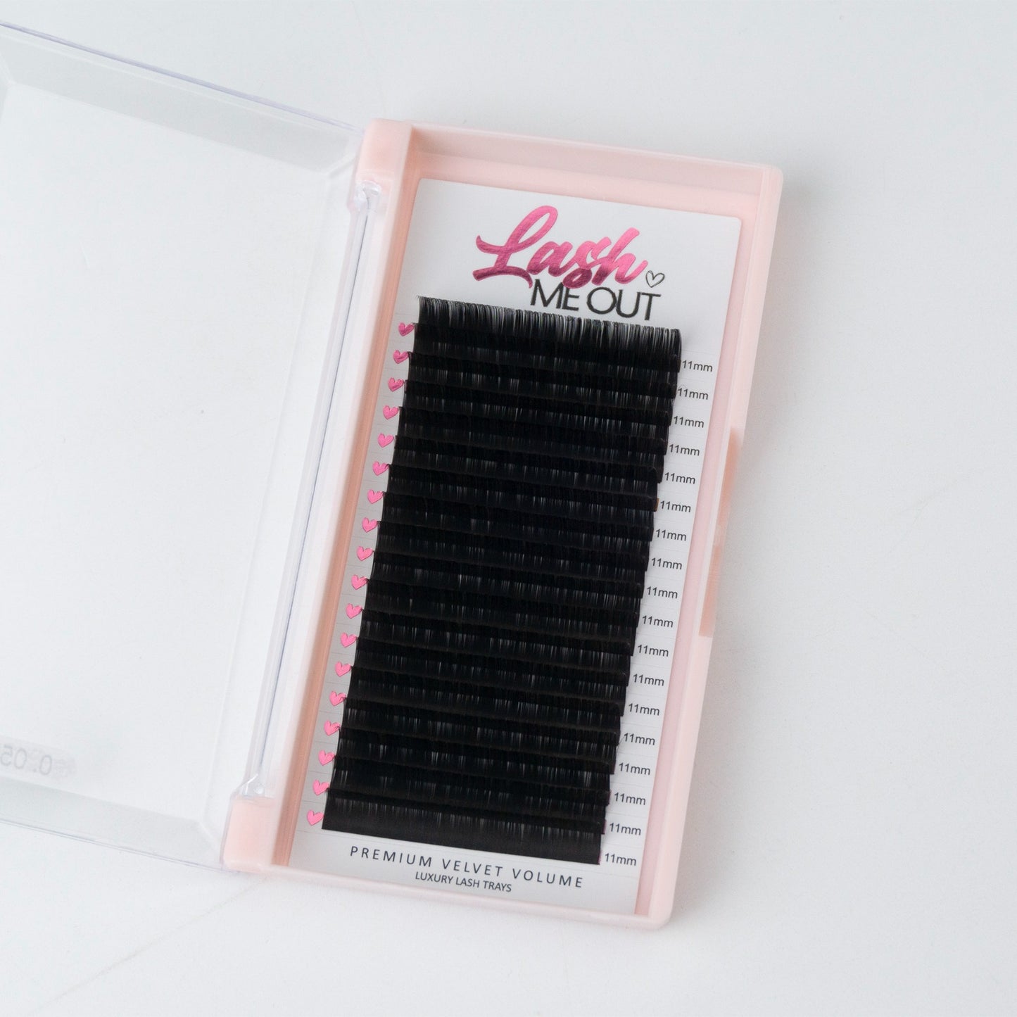 Premium velvet matte lash trays